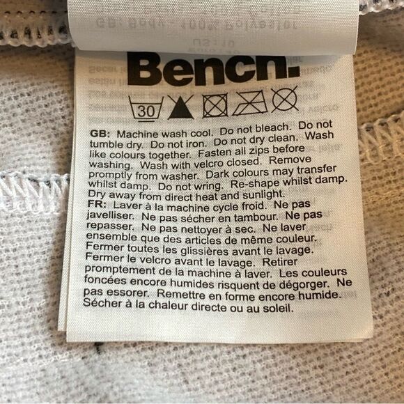Bench Gray Front Zip Jacket Size Large - Picture 5 of 12